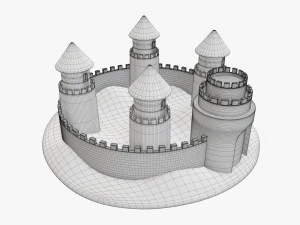 Castello di sabbia 04 Modello 3D