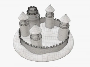 Castello di sabbia 04 Modello 3D