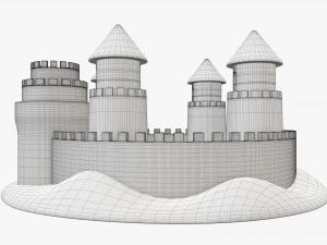 Castello di sabbia 04 Modello 3D