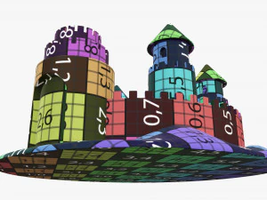 Castello di sabbia 04 Modello 3D