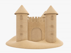 Sand castle 05 3D Model