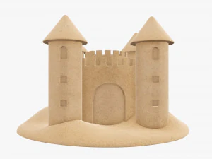Sand castle 05 3D Model