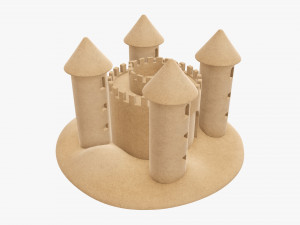 Sand castle 05 3D Model