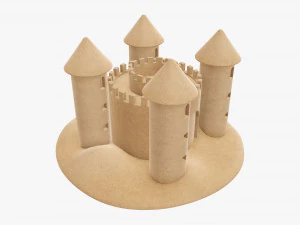 Sand castle 05 3D Model