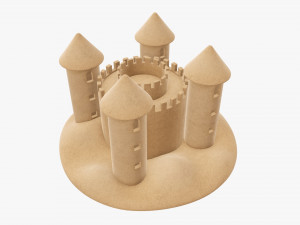 Sand castle 05 3D Model