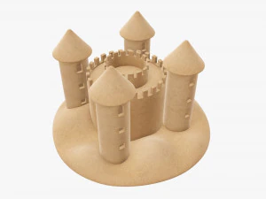 Sand castle 05 3D Model