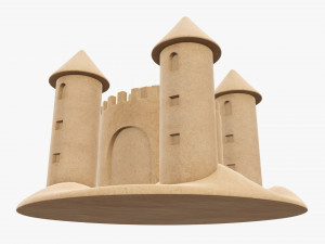 Sand castle 05 3D Model