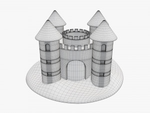 Sand castle 05 3D Model