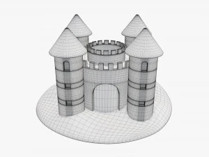 Sand castle 05 3D Model