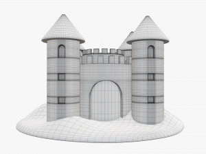 Sand castle 05 3D Model