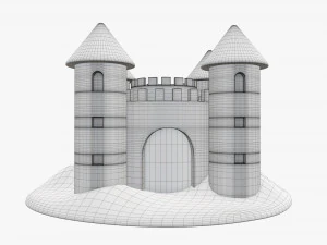 Sand castle 05 3D Model