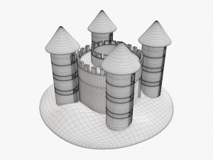 Sand castle 05 3D Model