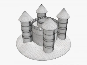 Sand castle 05 3D Model