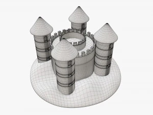 Sand castle 05 3D Model