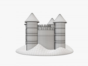 Sand castle 05 3D Model
