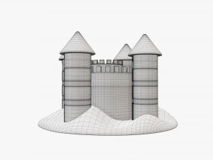 Sand castle 05 3D Model