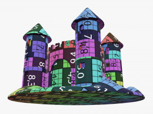 Sand castle 05 3D Model