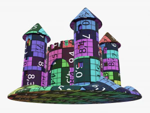 Sand castle 05 3D Model