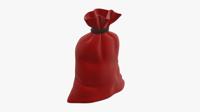 Santa Claus Christmas gift bag 01 Modelo 3D .c4d .max .obj .3ds .fbx .stl .blend 