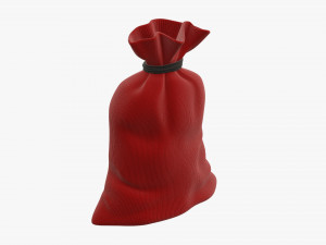Santa Claus Christmas gift bag 01 3D Model