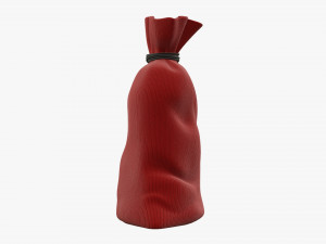 Santa Claus Christmas gift bag 01 Modelo 3D