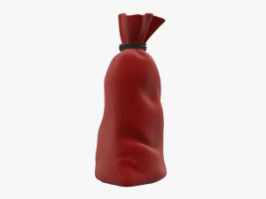Santa Claus Christmas gift bag 01 3D Model