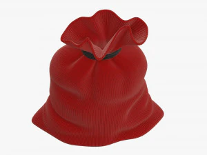 Santa Claus Christmas gift bag 01 3D Model