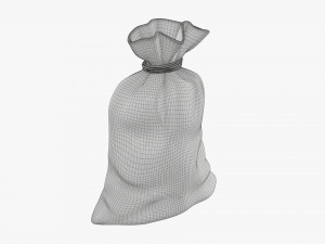 Santa Claus Christmas gift bag 01 Modelo 3D