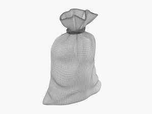 Santa Claus Christmas gift bag 01 3D Model
