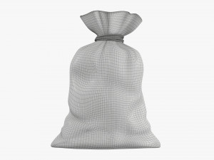 Santa Claus Christmas gift bag 01 Modelo 3D