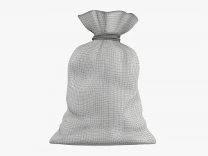 Santa Claus Christmas gift bag 01 3D Model