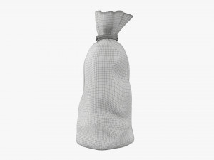 Santa Claus Christmas gift bag 01 Modelo 3D
