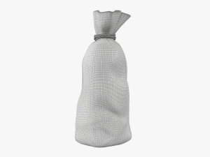 Santa Claus Christmas gift bag 01 3D Model