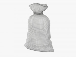 Santa Claus Christmas gift bag 01 Modelo 3D