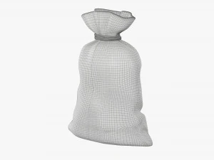 Santa Claus Christmas gift bag 01 3D Model