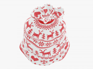 Santa Claus Christmas gift bag 02 Model 3D