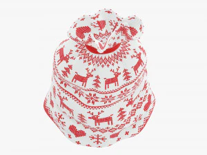 Santa Claus Christmas gift bag 02 3D Model