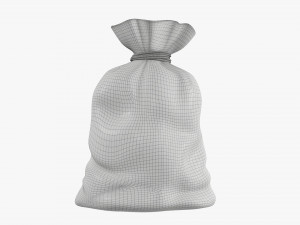 Santa Claus Christmas gift bag 02 Model 3D