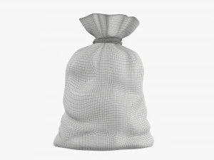 Santa Claus Christmas gift bag 02 3D Model