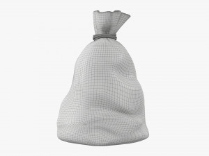 Santa Claus Christmas gift bag 02 Model 3D