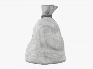 Santa Claus Christmas gift bag 02 3D Model