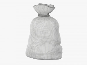 Santa Claus Christmas gift bag 02 Model 3D