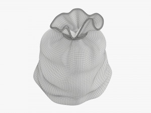 Santa Claus Christmas gift bag 02 Model 3D