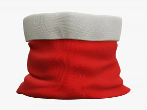 Sacola de presente de Natal do Papai Noel 03 aberta Modelo 3D