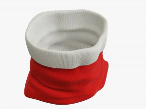 Sacola de presente de Natal do Papai Noel 03 aberta Modelo 3D