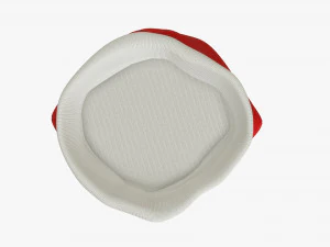 Sacola de presente de Natal do Papai Noel 03 aberta Modelo 3D