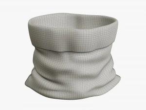 Sacola de presente de Natal do Papai Noel 03 aberta Modelo 3D