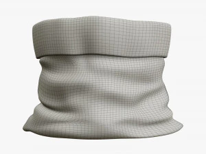 Sacola de presente de Natal do Papai Noel 03 aberta Modelo 3D