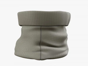 Sacola de presente de Natal do Papai Noel 03 aberta Modelo 3D