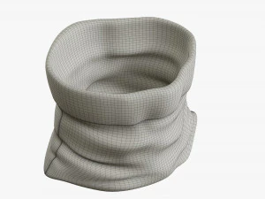 Sacola de presente de Natal do Papai Noel 03 aberta Modelo 3D